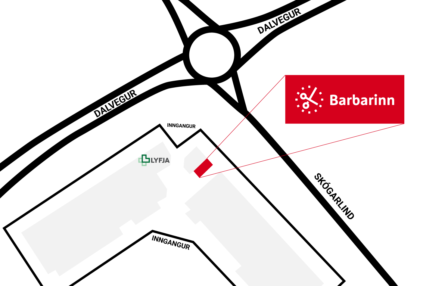 Staðsetning Barbarans - Ármúli 19 Sjá staðsetningu barbarans á Já.is